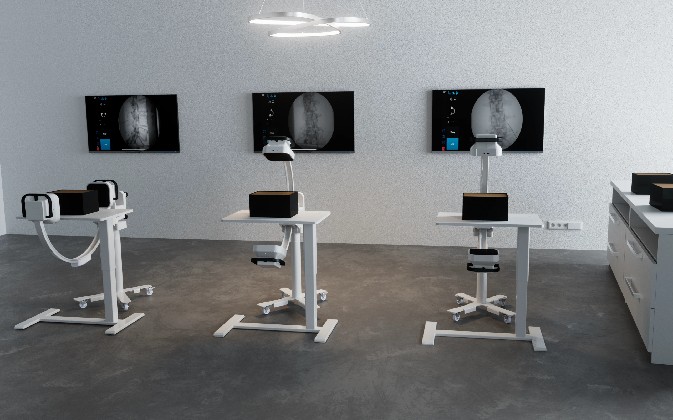 Complete Trainos lab setup at a medical institution